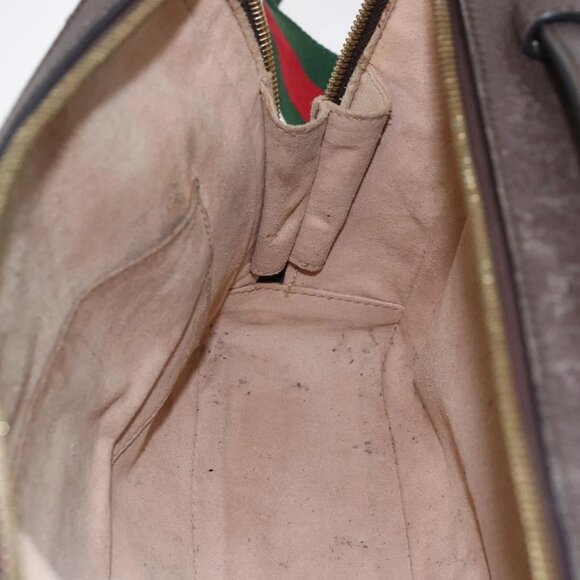 GUCCI Ophidia GG Supreme Web Sherry Line Bag PVC Beige 550622 Auth 149185 - Picture 13 of 16